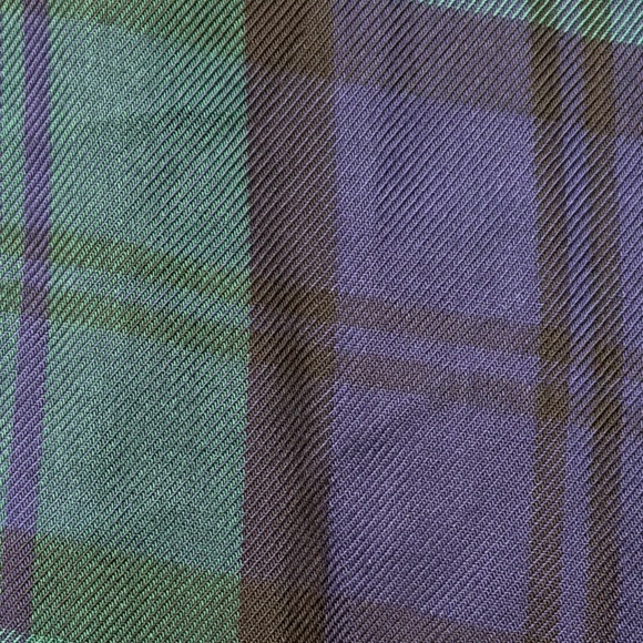 Old Navy Green Navy Plaid Button Front Shirt Dress Size L - Picture 6 of 6